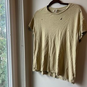 Made Worn Distressed Tshirt - Hemp/Cotton